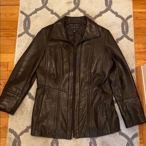JONES NEW YORK LEATHER JACKET